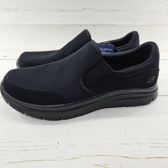 Skechers Mens 11 Work Relaxed Fit Flex Advantage McAllen SR Slip On Shoes 77048‎ - Picture 1 of 13